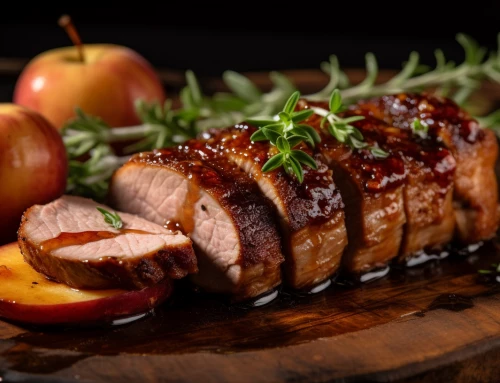 Gravenstein Apple Balsamic Glazed Pork Tenderloin