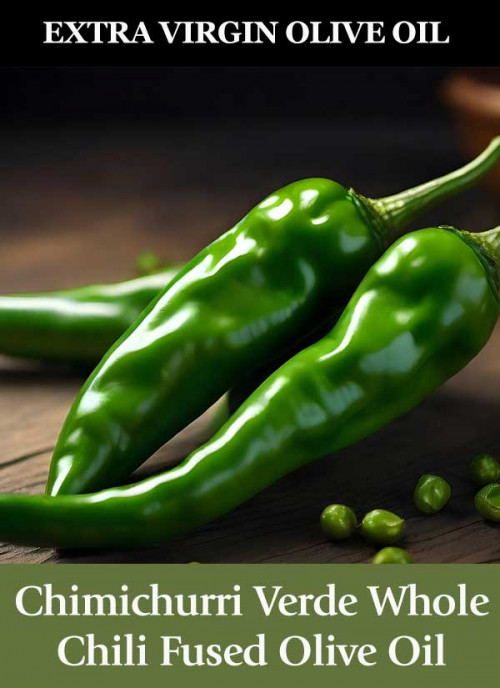Chimichurri verde whole chili infused oliveoil