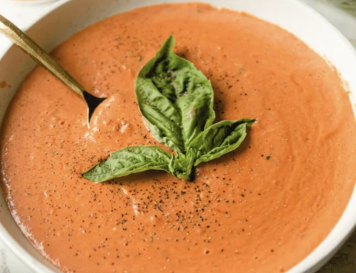 Creamy Tomato Soup with Wild Mushroom & Sage Olive Oil