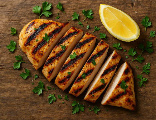 Grilled Chicken with Alfoos Mango White Balsamic